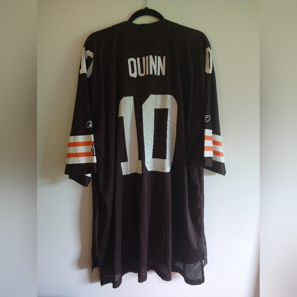 NFL Cleveland Browns Brady Quinn #10 Home Color Reebok Jersey 3XL Amazing - Picture 6 of 7